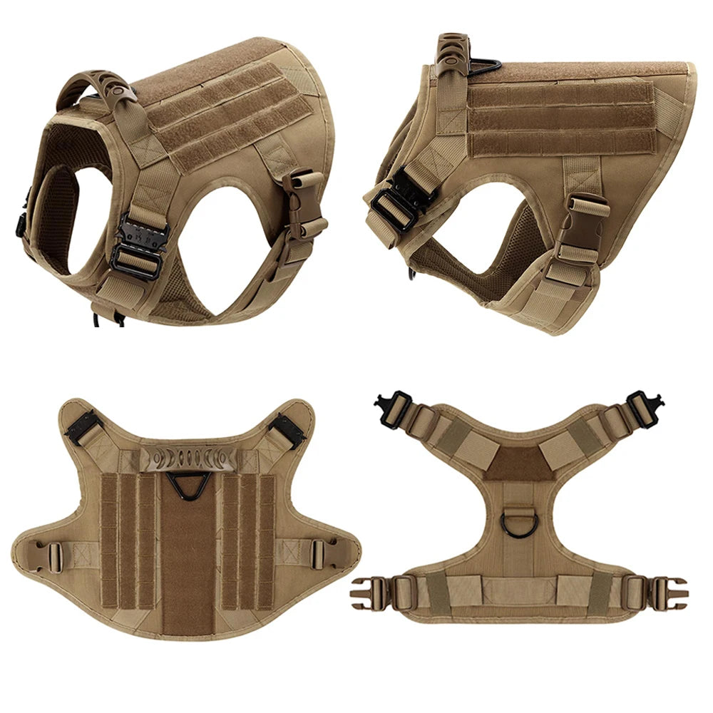 Padded Nylon Dog Harness And Leash Set For Training Walks