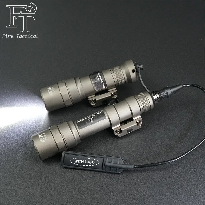Tactical M300 M600 Rail Mount LED Flashlight for Airsoft Hunting