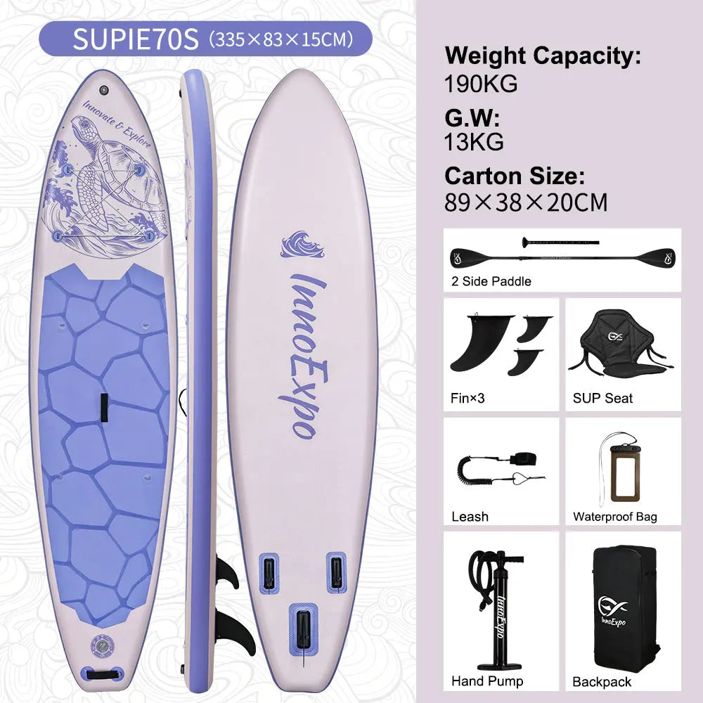 InnoExpo Premium Inflatable Stand Up Paddle Board Non Slip Deck