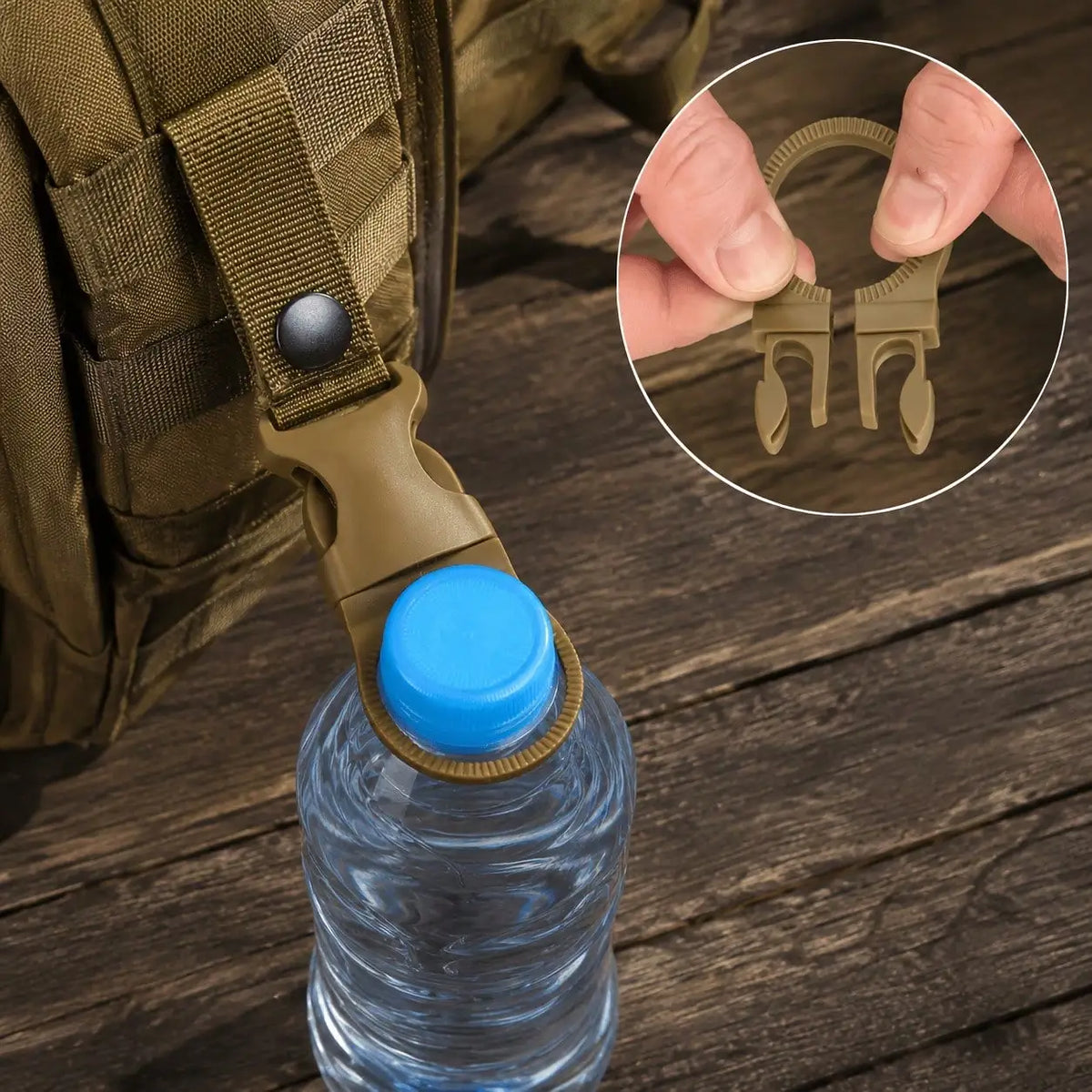 Durable Nylon Water Bottle Carabiner Quick Clips For Hiking