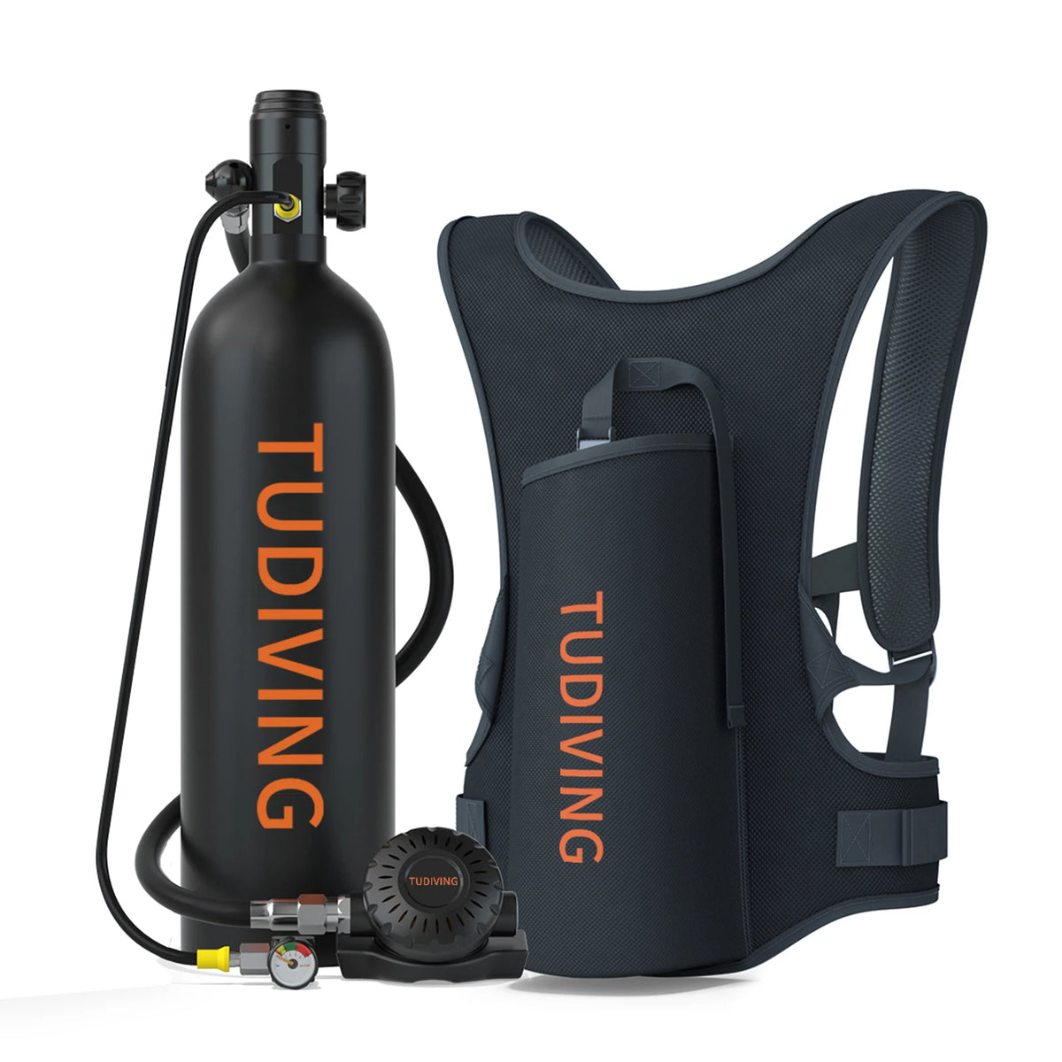 Tudiving Portable Refillable Scuba Tank for Underwater Diving