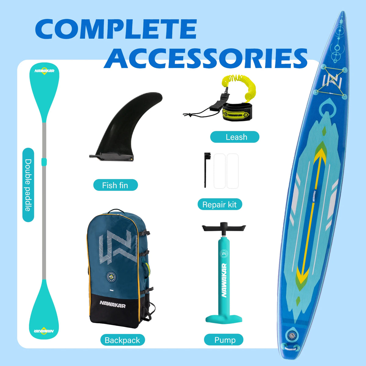 Double Thickened Stand Up Paddleboard For Outdoor Water Sports