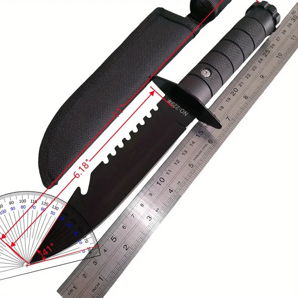 Doom Blade Multi Function Tactical Fixed Blade Steel Knife