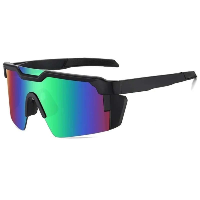 Unisex UV400 Cycling Sunglasses With Square Conjoined Lens
