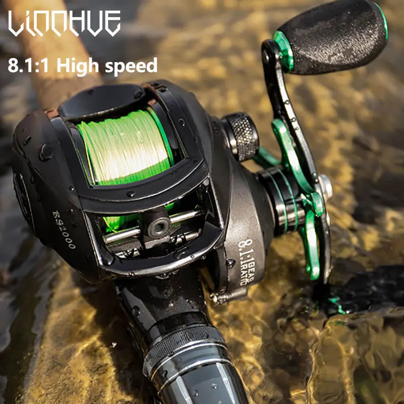Linnhue BS2000 High Speed Baitcasting Reel With Spare Spool