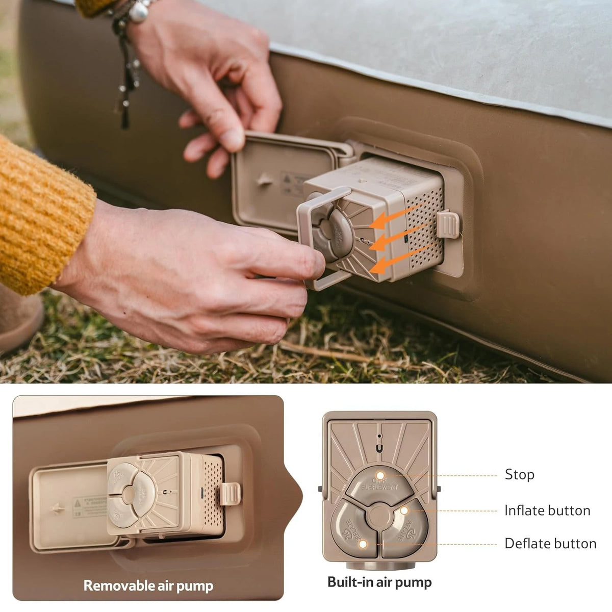 Naturehike Camping Air Mattress With Built In Pump
