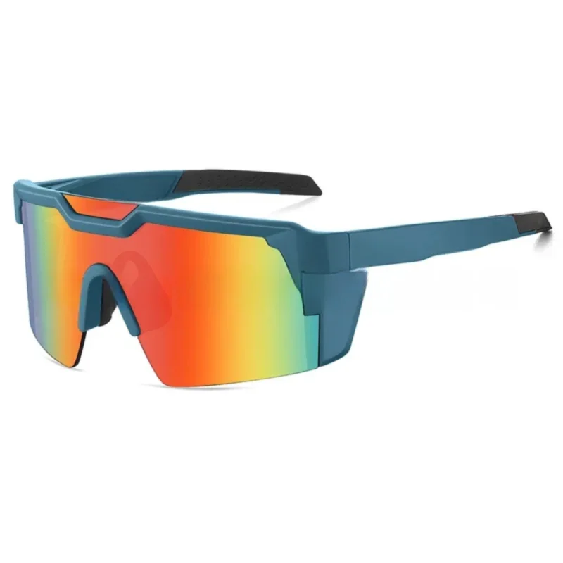 Unisex UV400 Cycling Sunglasses With Square Conjoined Lens