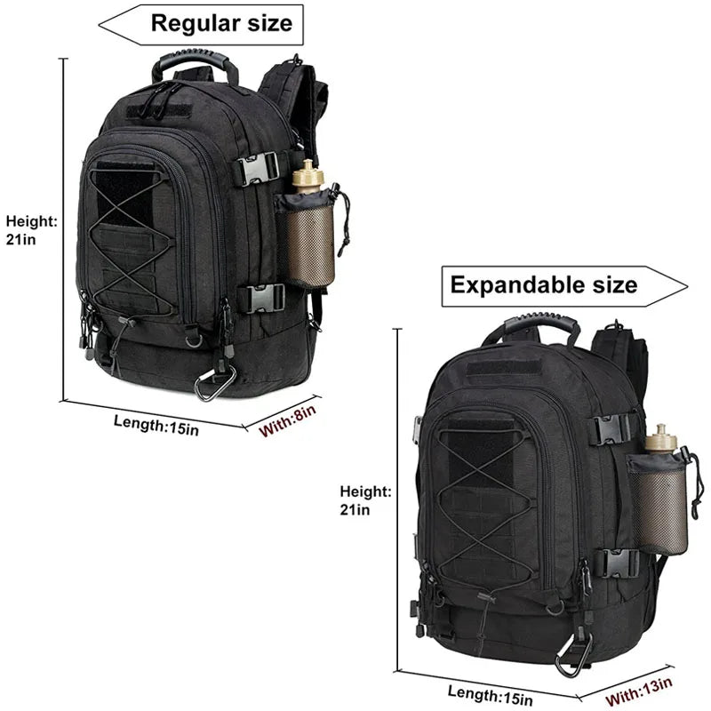 LQARMY Military Tactical Backpack Molle Assault Rucksack For Hiking