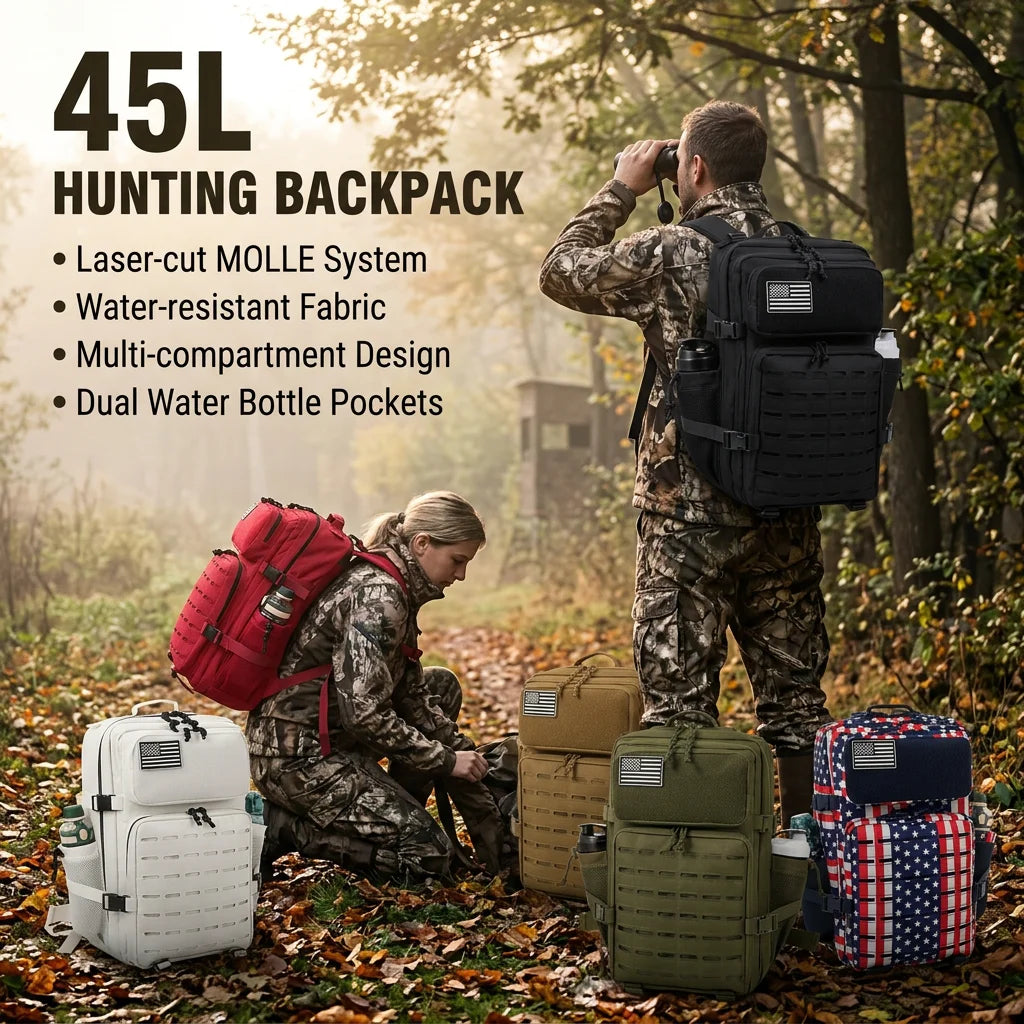 ReFire Tactical Hunting Backpack With Molle Webbing And Cup Holder