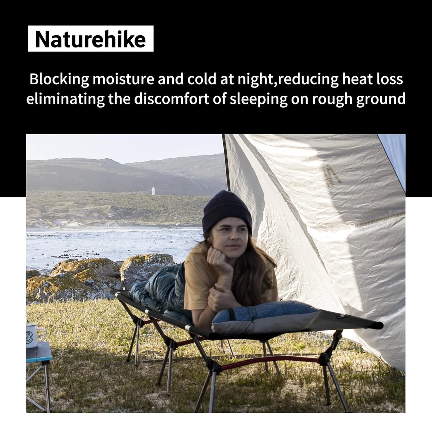 Naturehike Height Adjustable Ultralight Folding Camping Cot