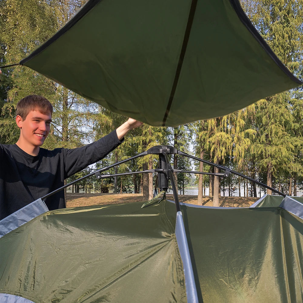 Night Cat Instant Hydraulic Camping Tent Double Layer Waterproof