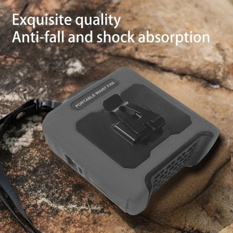 Neck Fan With Waist Clip And Integrated Flashlight Power Bank