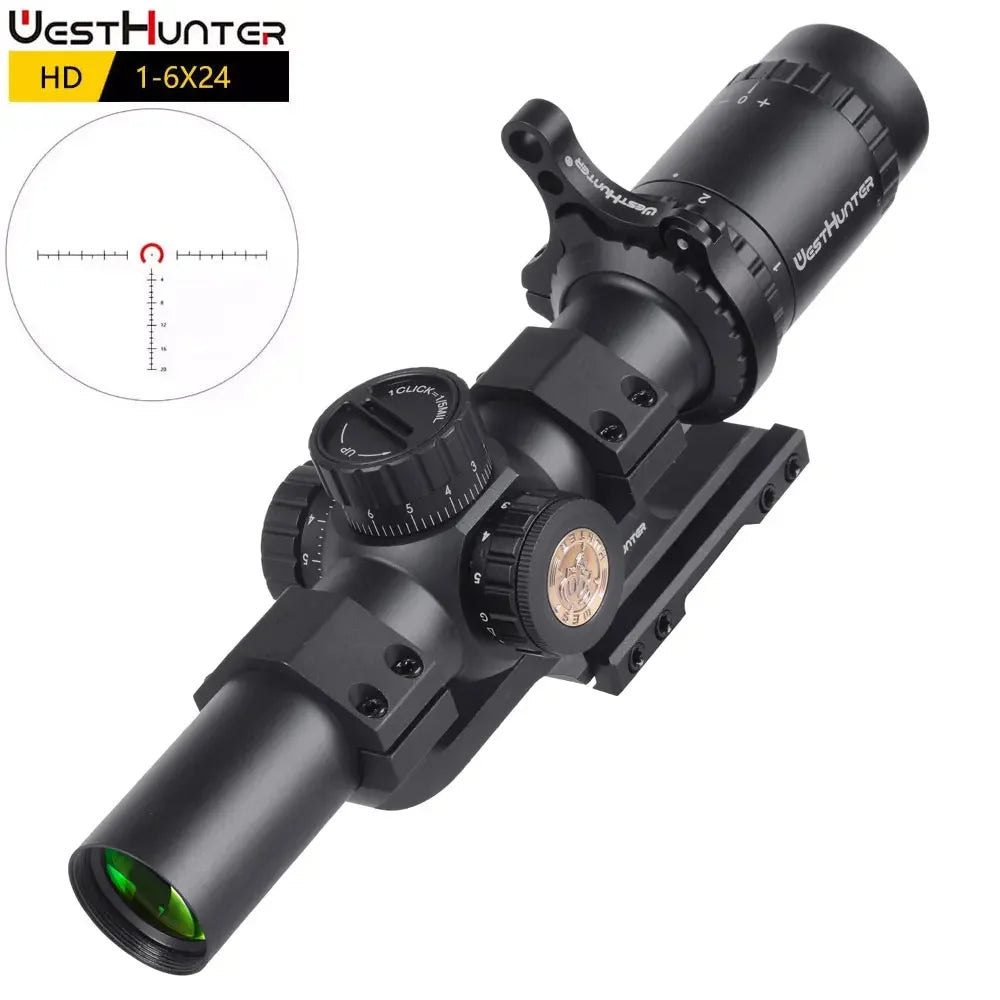 WestHunter LPVO Riflescope With Red And Green Illumination
