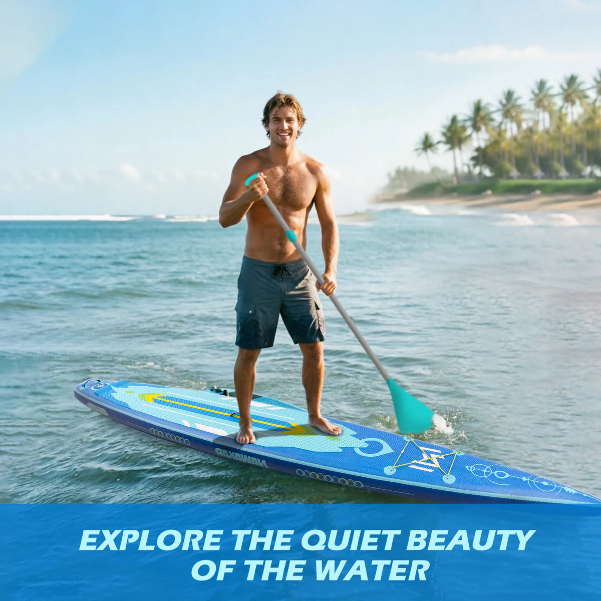 Double Thickened Stand Up Paddleboard For Outdoor Water Sports