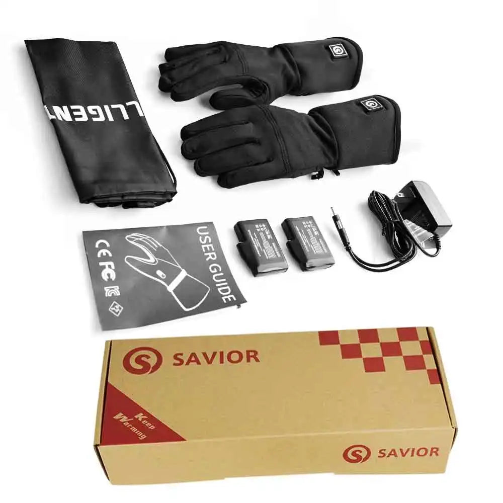 Savior Heated Motorcycle Gloves Rechargeable Waterproof