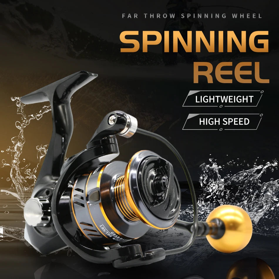 Rooblinos Spinning Fishing Reel Featuring Durable Metal Spool And Drag