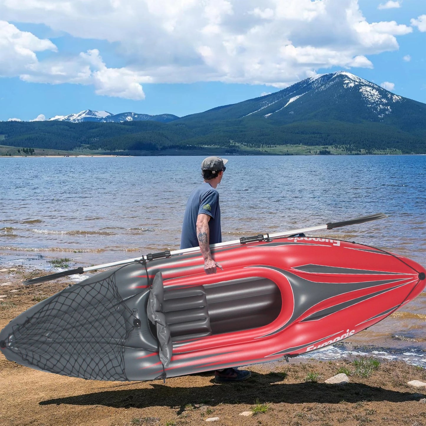 HHSJZWCY Inflatable Fishing Kayak Canoe With Accessories