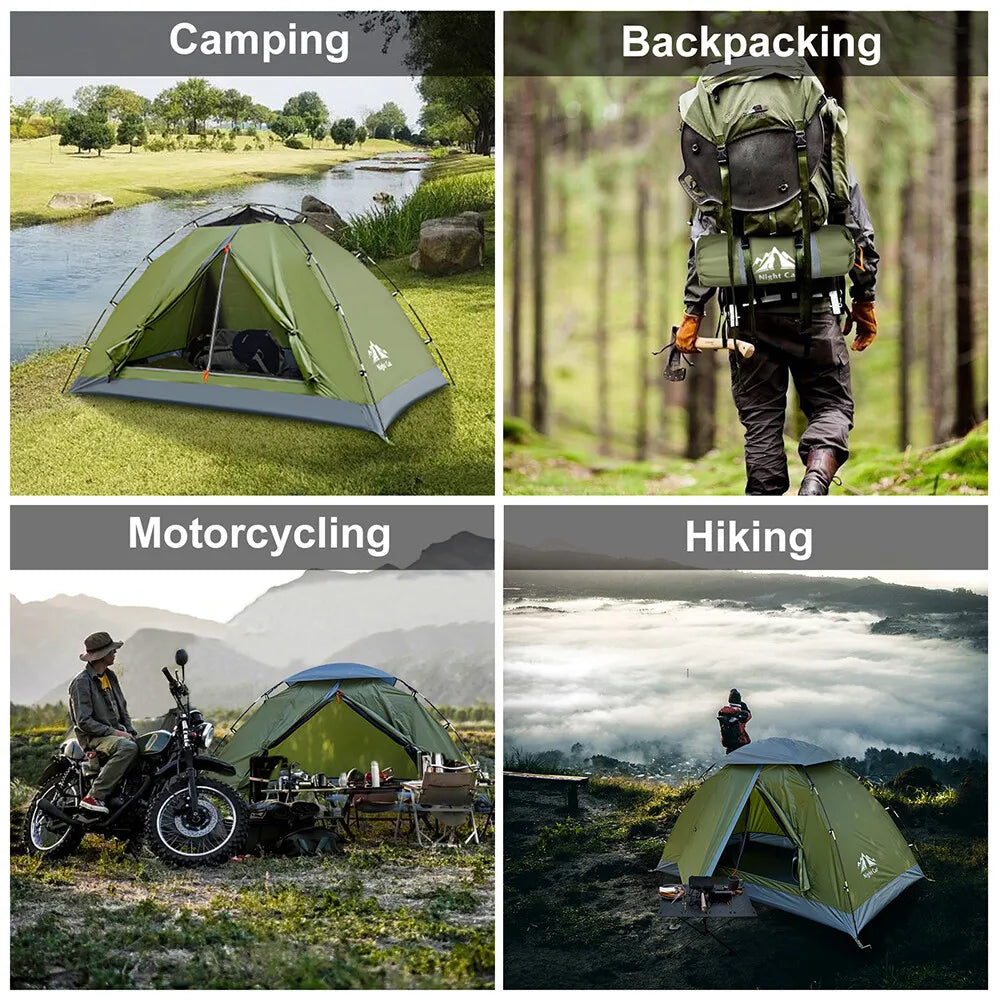 Night Cat Upgraded Lightweight Two Person Backpacking Tent