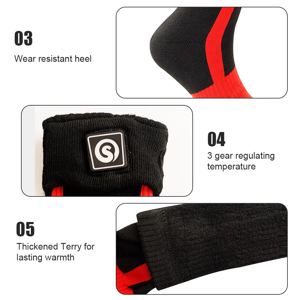 Savior Rechargeable Heated Socks For Winter Outdoor Sports Comfort