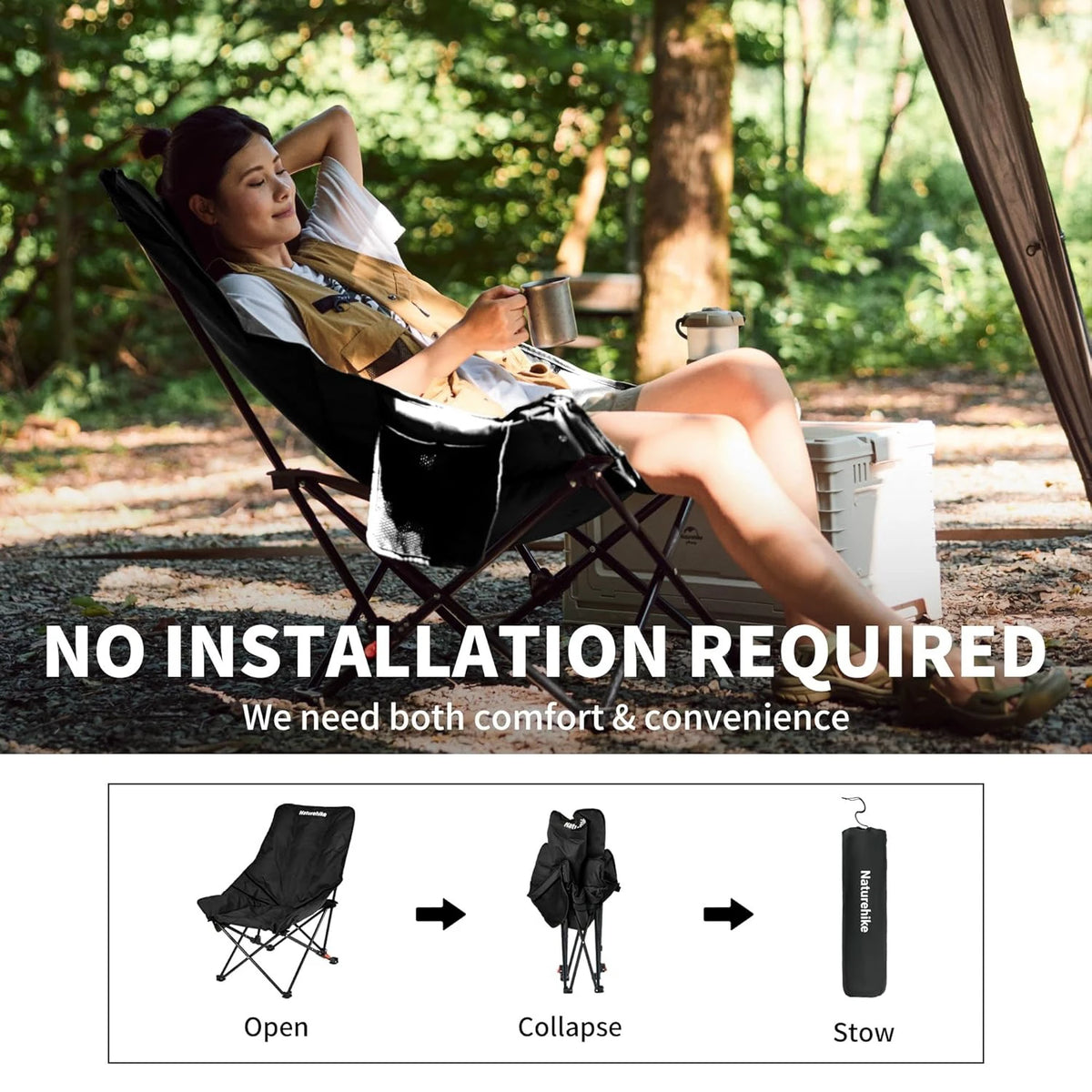 Naturehike Sea Star Recliner Outdoor Folding Camping Chair
