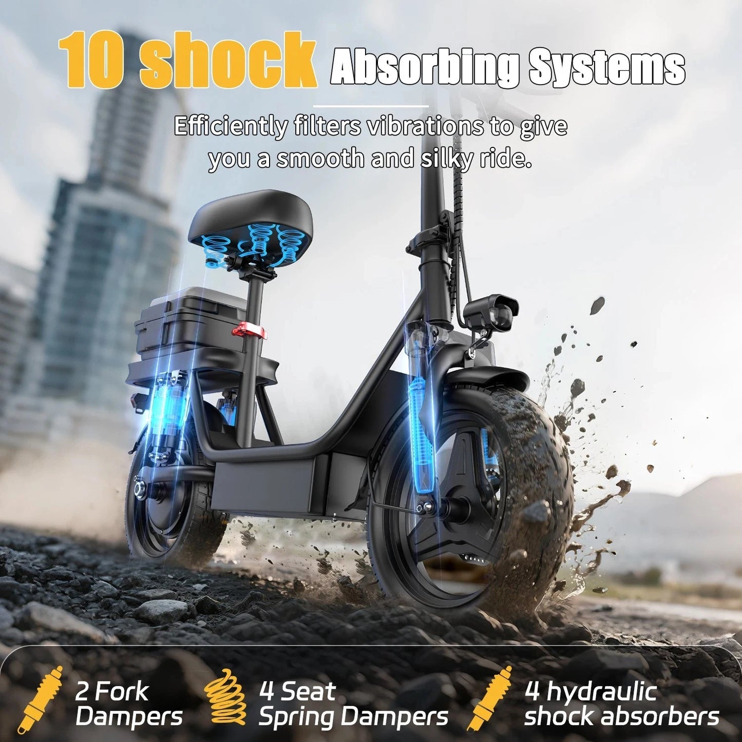 Uplee GQ8 Folding Electric Bike With 500W Brushless Motor
