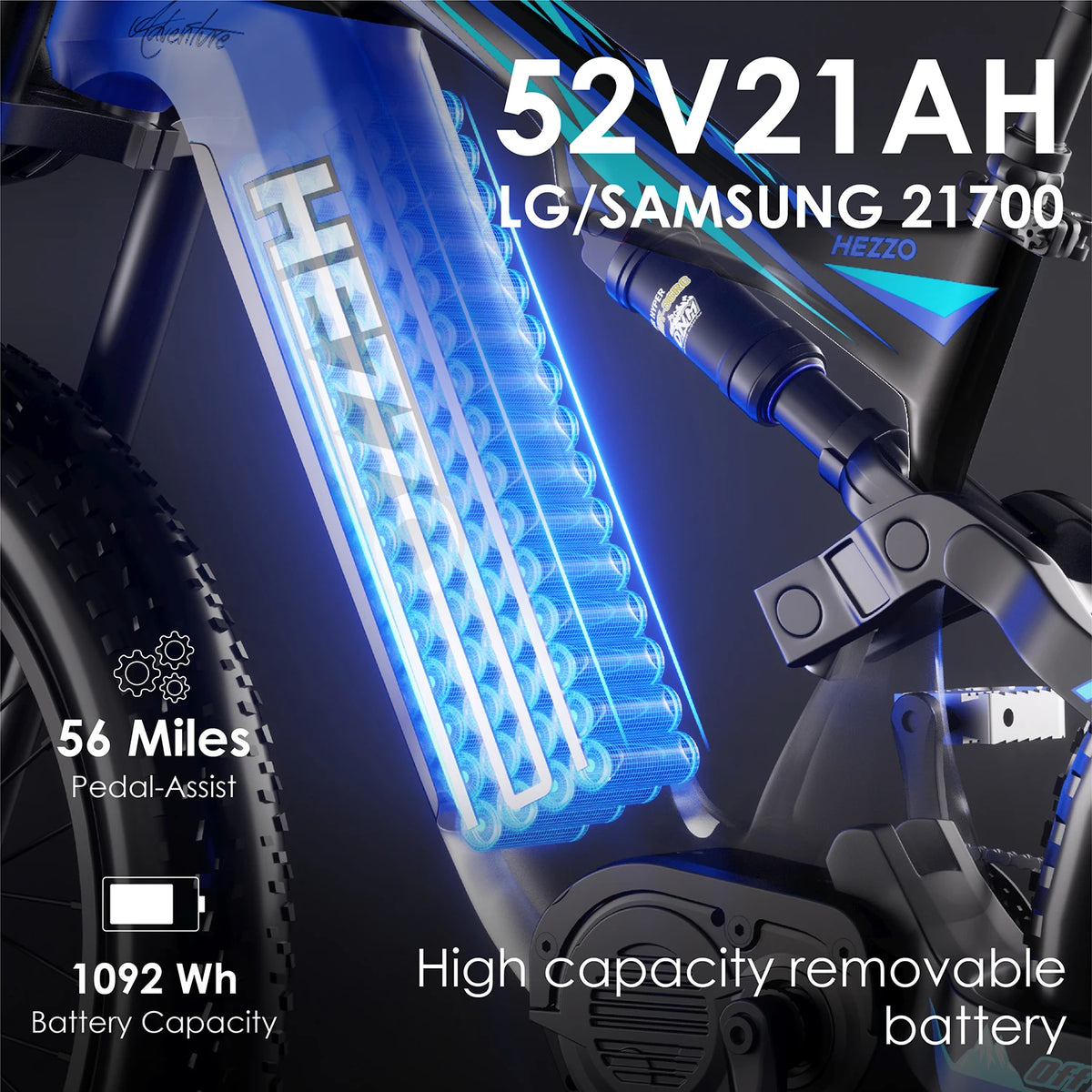 Hezzo K9 Carbon Fiber Electric Bike 1000W Bafang Mid Drive