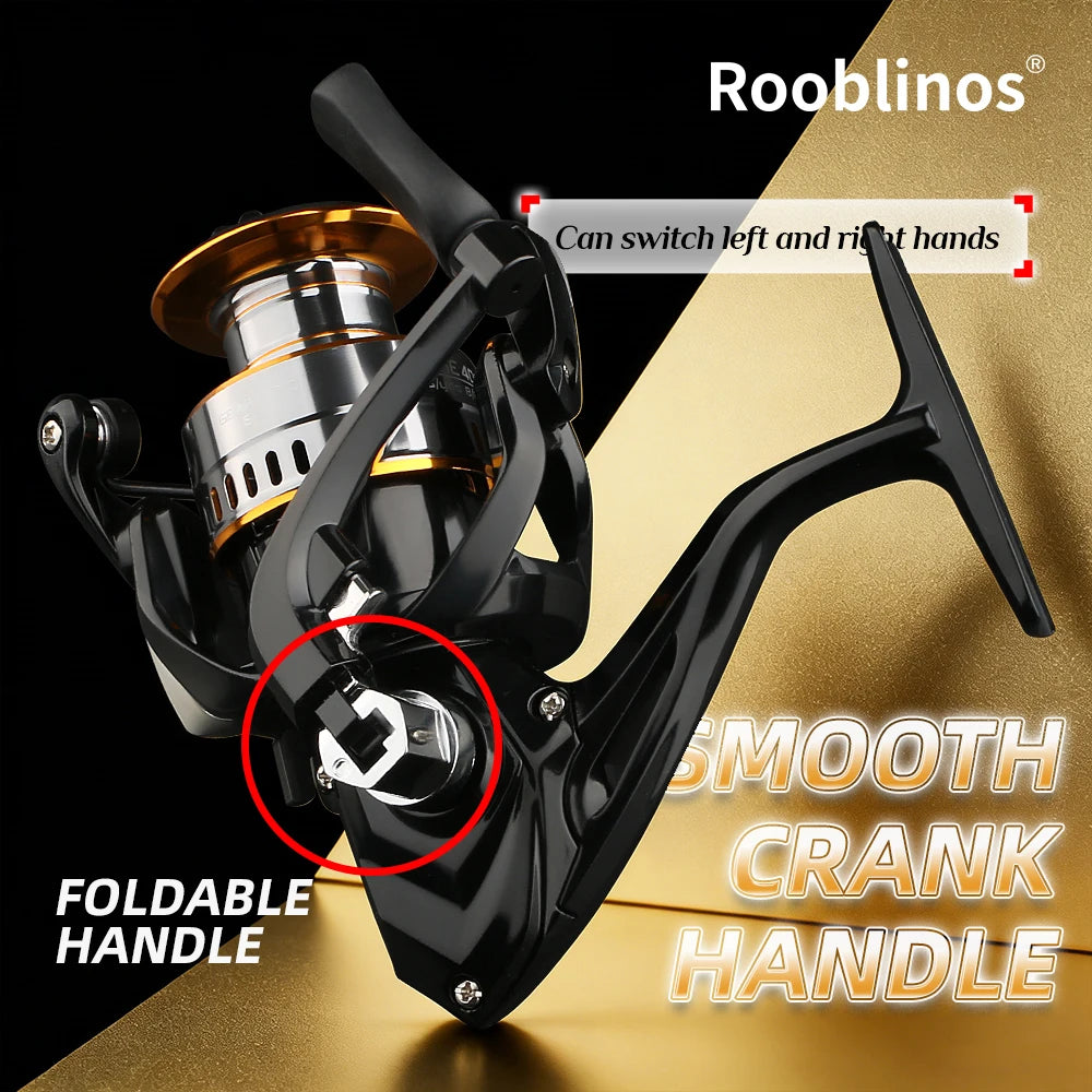 Rooblinos HE Ultra Light Spinning Fishing Reel With Sealed Bearings