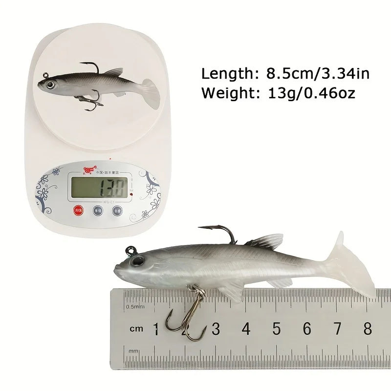 Realistic Soft Bait Sharp Hook Freshwater Saltwater Fishing