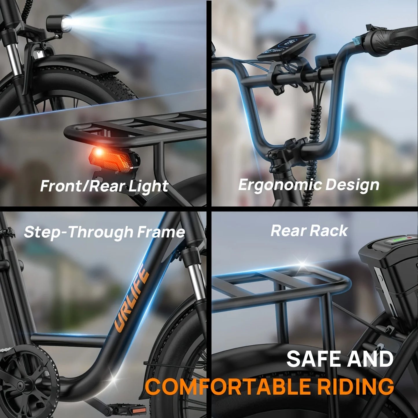 Urlife E20 1000W Electric Bike Features Removable Lithium Battery