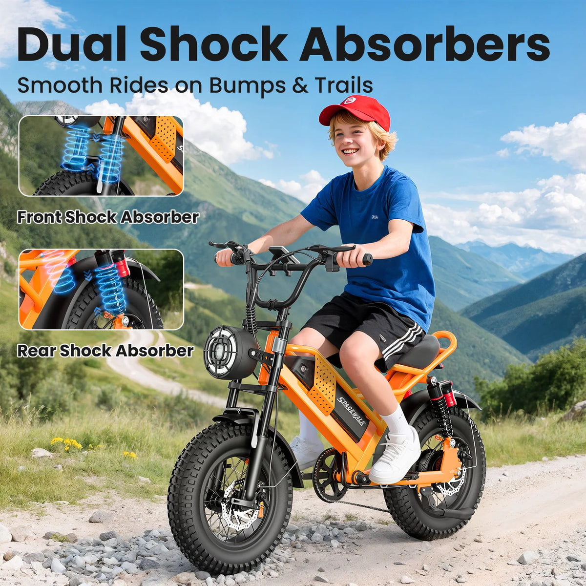 Eilleo Spacewalk 1500W Fat Tire Electric All Terrain Bike