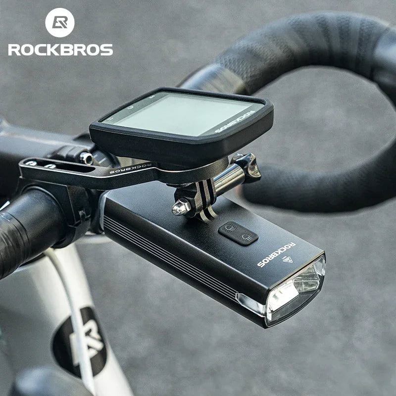 Rockbros Rechargeable Bicycle Front Light Featuring 3000 Lumens Output