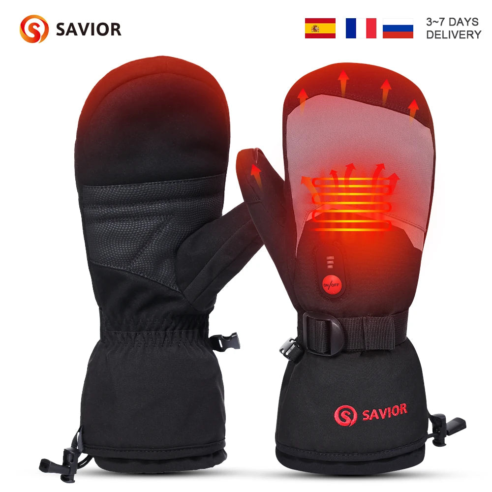 Snow Deer Rechargeable Heated Gloves For Cold Winter Skiing Days