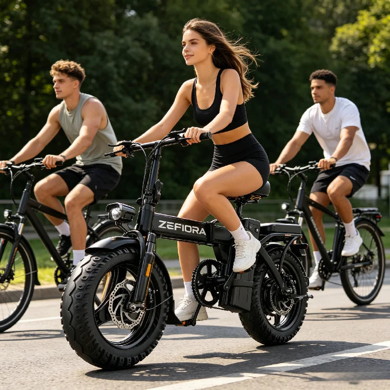 Zefiora 500W Urban Electric Bike Safe Commuter Compact Design