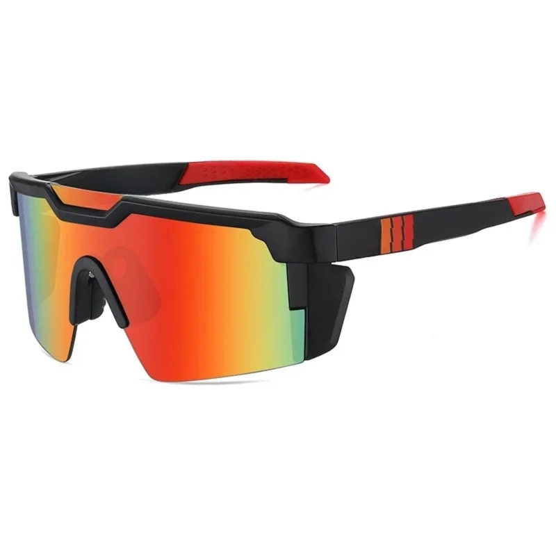 Unisex UV400 Cycling Sunglasses With Square Conjoined Lens