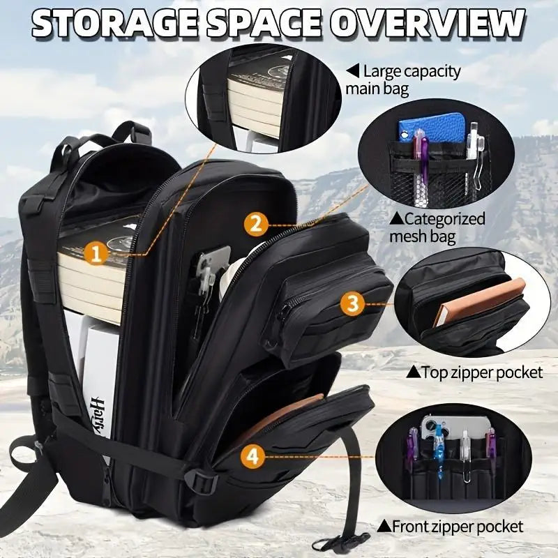 Lightweight Oxford Hiking Daypack Backpack For Men And Women