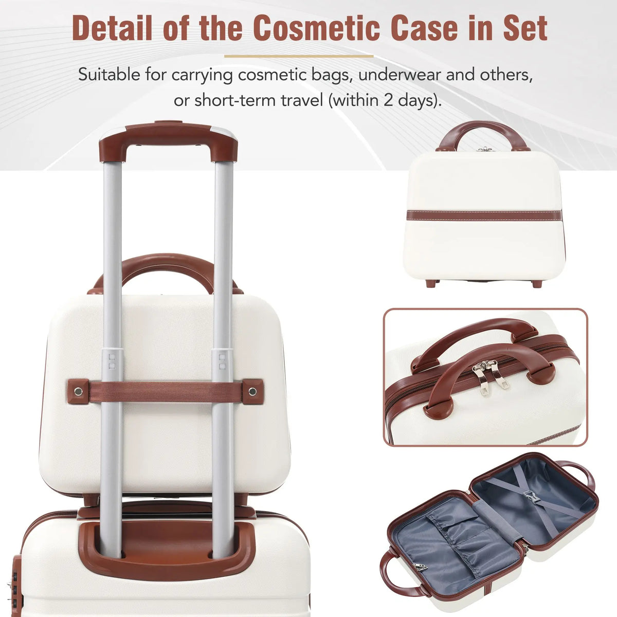 Oeny Four Piece Hardshell Spinner Luggage Set With TSA Lock