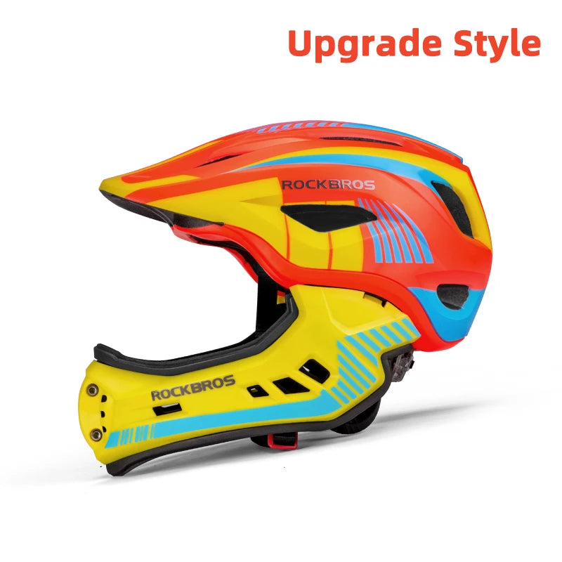 ROCKBROS Kids Full Face Cycling Helmet Safety Protection