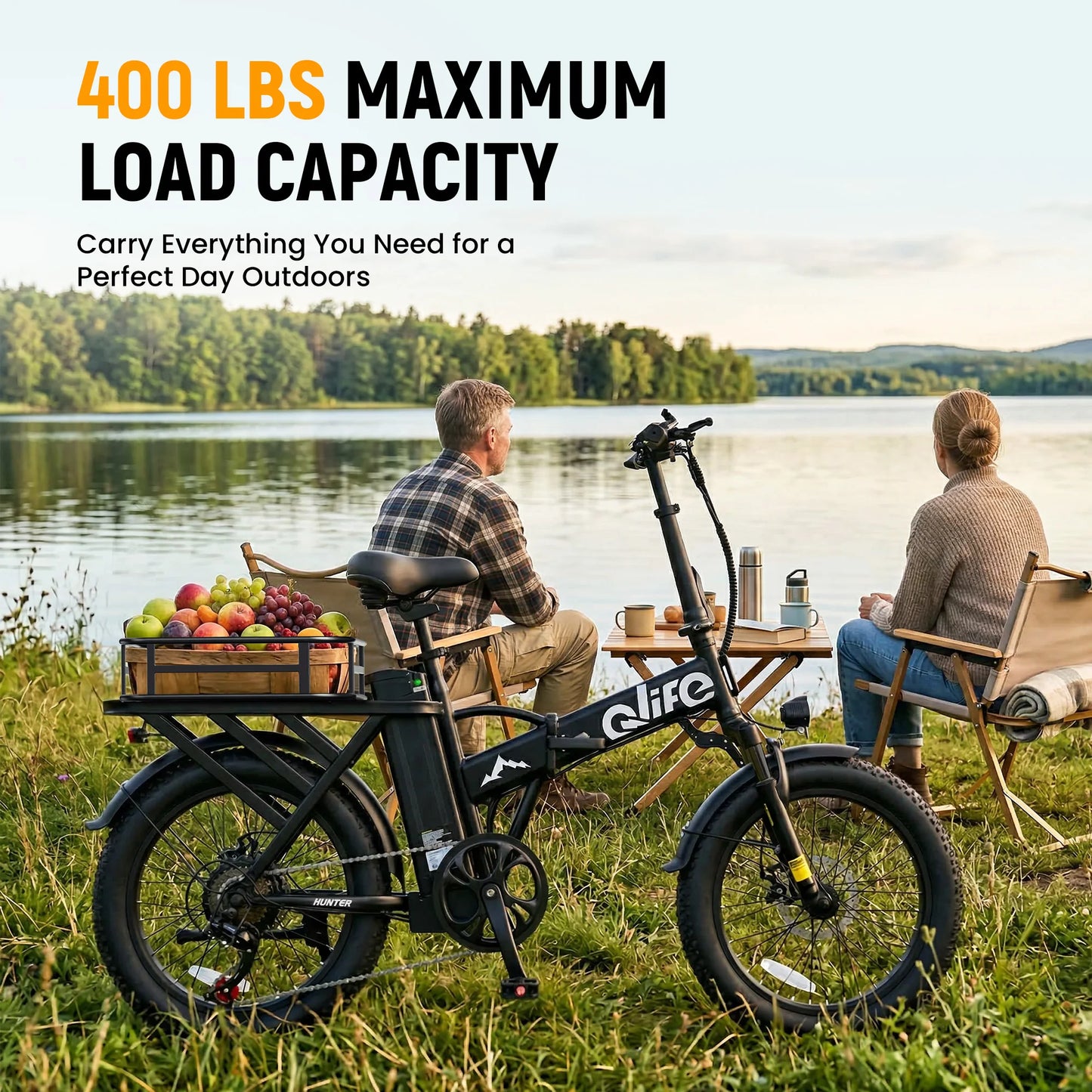 Qlife Hunter Foldable Electric Bike With 48V Battery