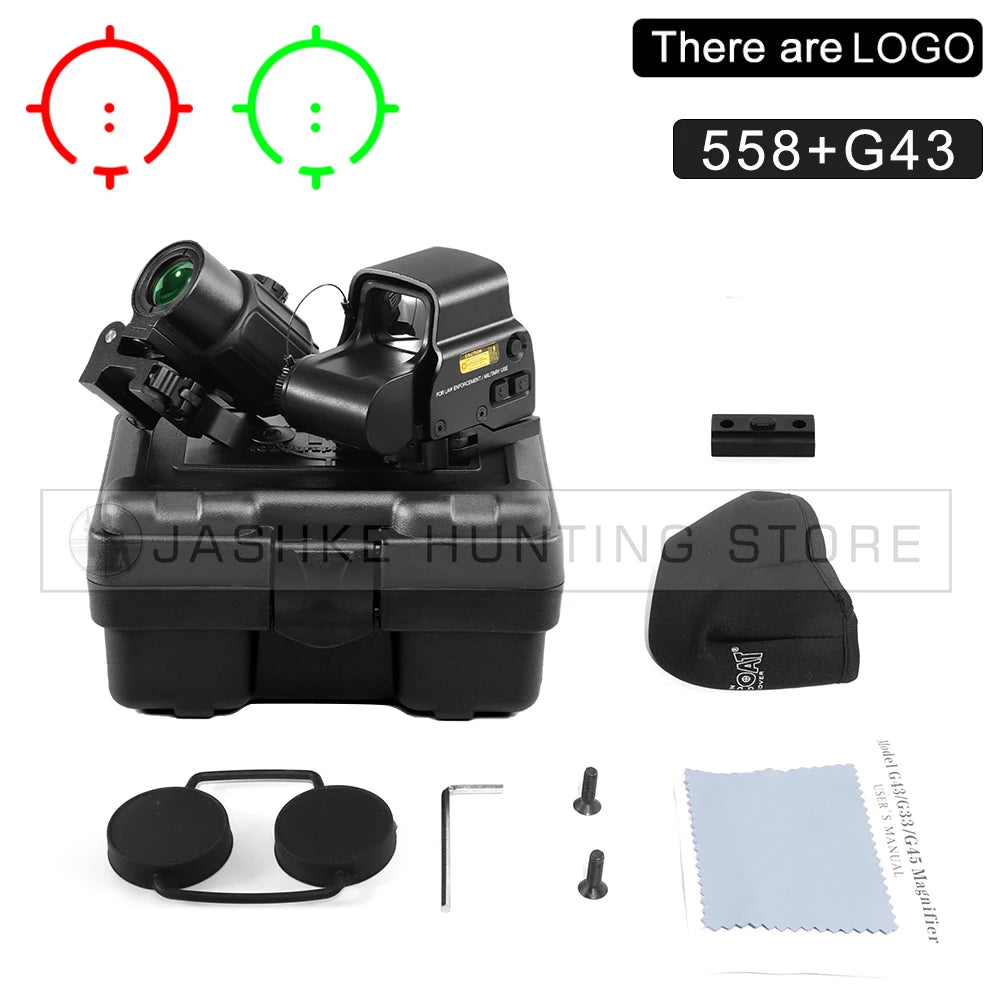 Nabila Holographic Red Dot Sight With 3x Magnifier Combo