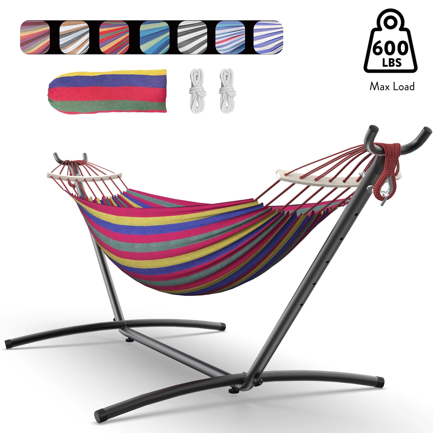Gyroor Adjustable Stand Hammock With 600Lb Capacity For Outdoor Relaxation