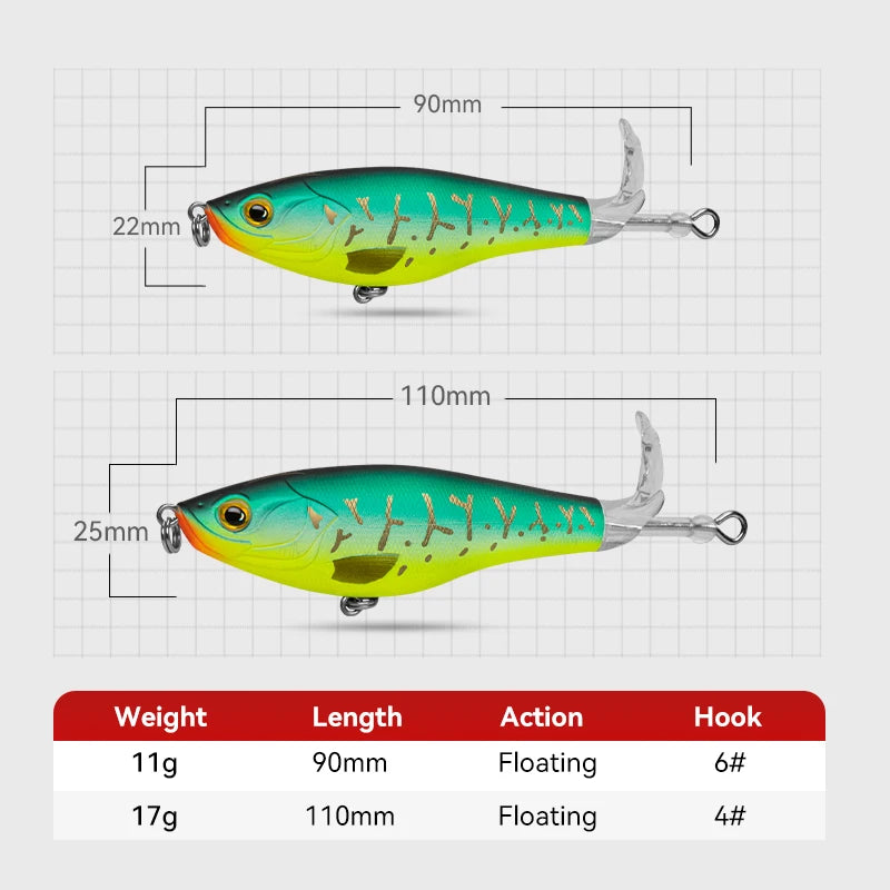 Kingdom Topwater Artificial Lures For Bass Trout And Pike