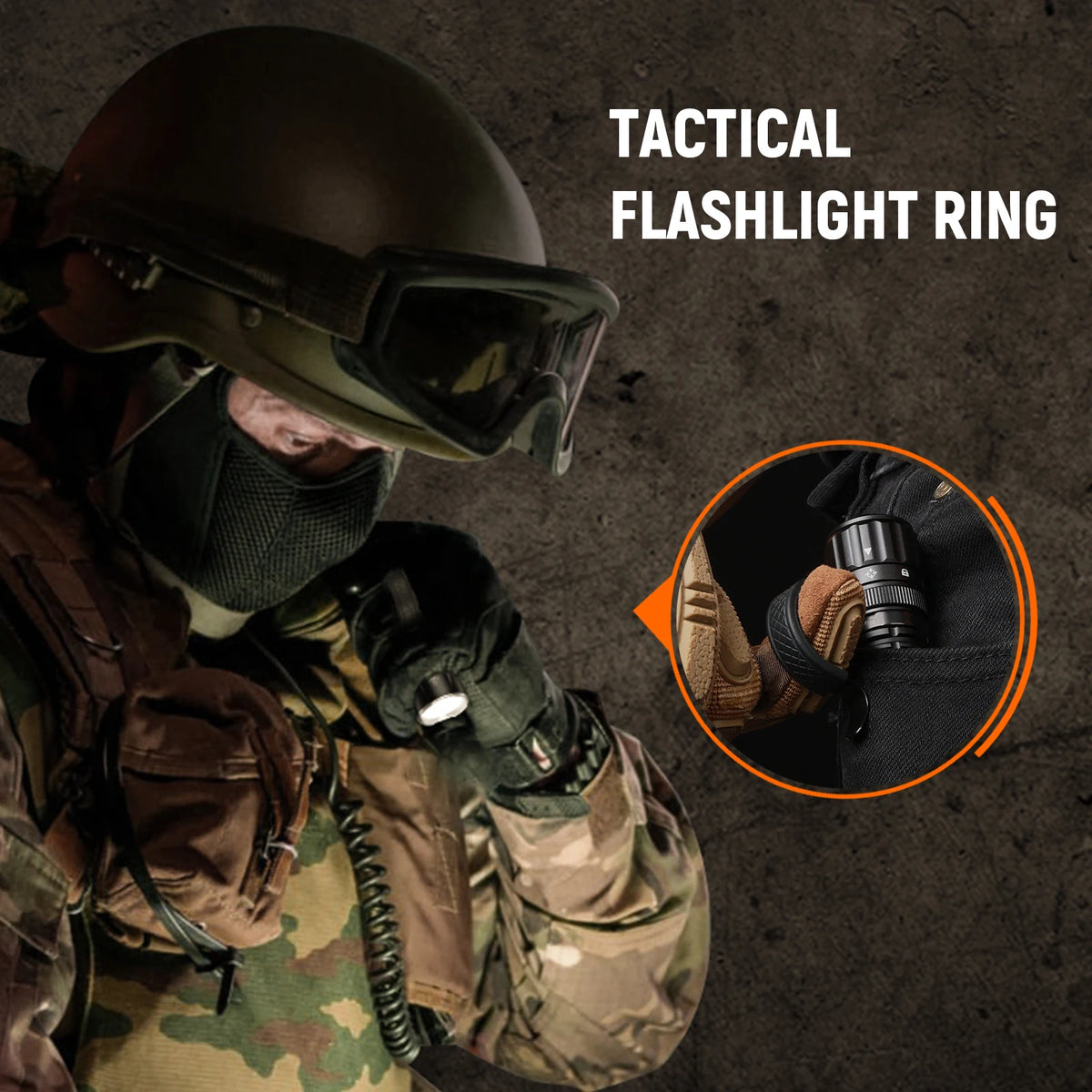 Wurkkos TD07 Tactical Flashlight 1300LM IP68 Waterproof Dual Switch