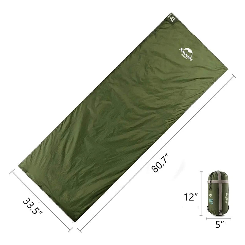 Naturehike Ultralight Envelope Sleeping Bag Portable Waterproof Camping