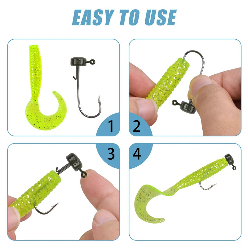 Ned Rig Finesse Jig Heads For Soft Plastic Fishing Lures