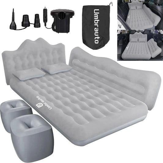 Umbrauto Inflatable Car Air Mattress For SUV Travel Camping Bed