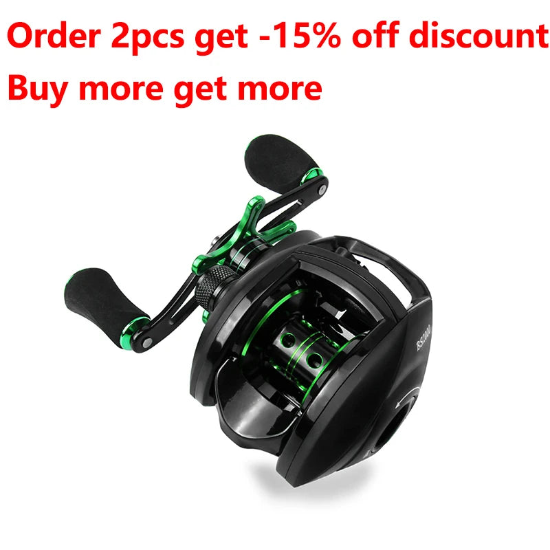 Linnhue BS2000 High Speed Baitcasting Reel With Spare Spool