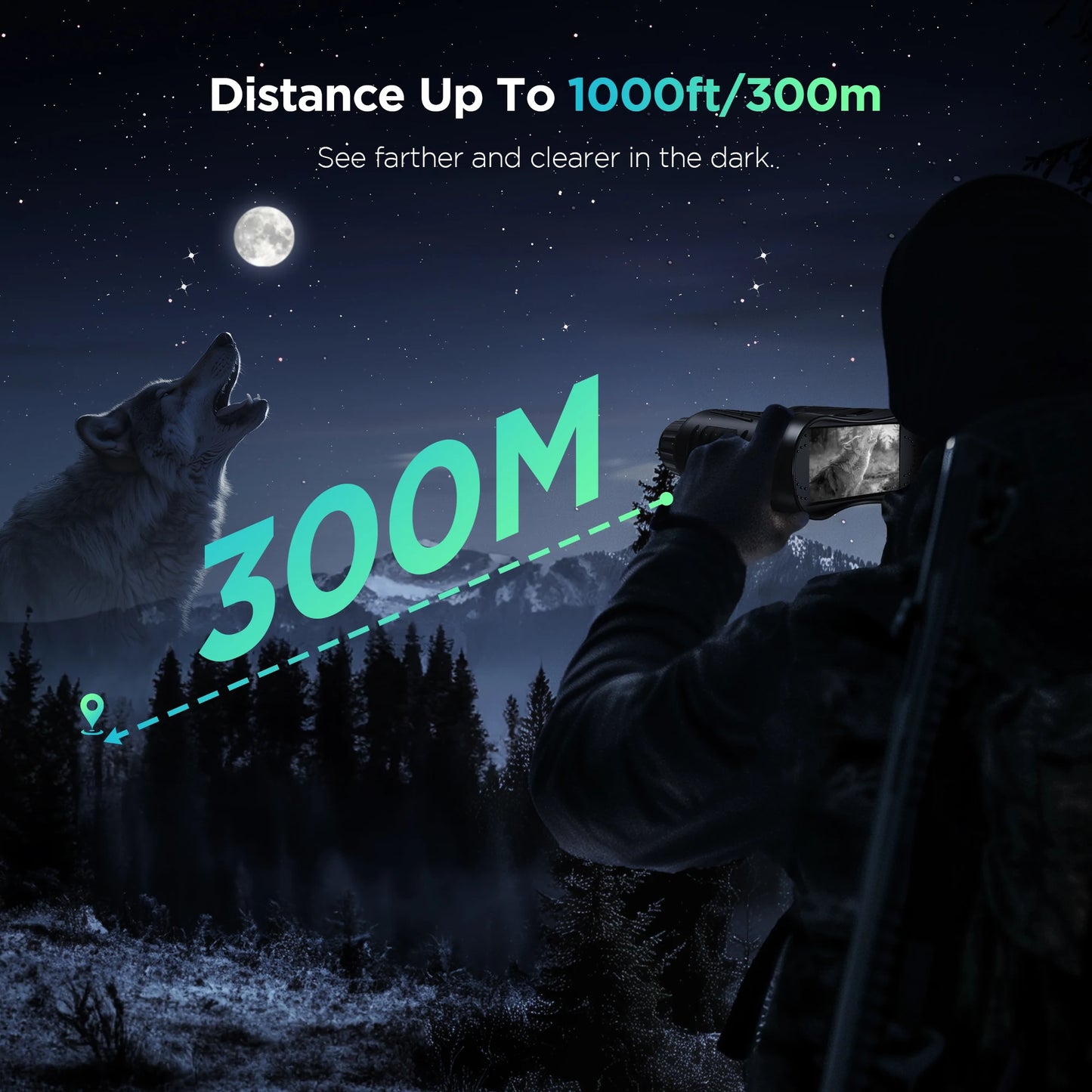 Letcmoi Rechargeable Night Vision Telescope With 8x Zoom And Camera