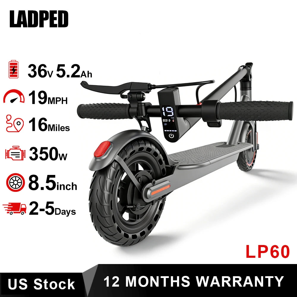 LADPED LP60 Folding Electric Scooter For Adult Urban Commuting