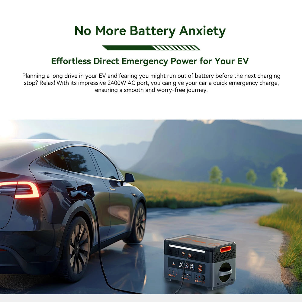 Oscal 2400W LiFePO4 Portable Power Station For Home And Camping