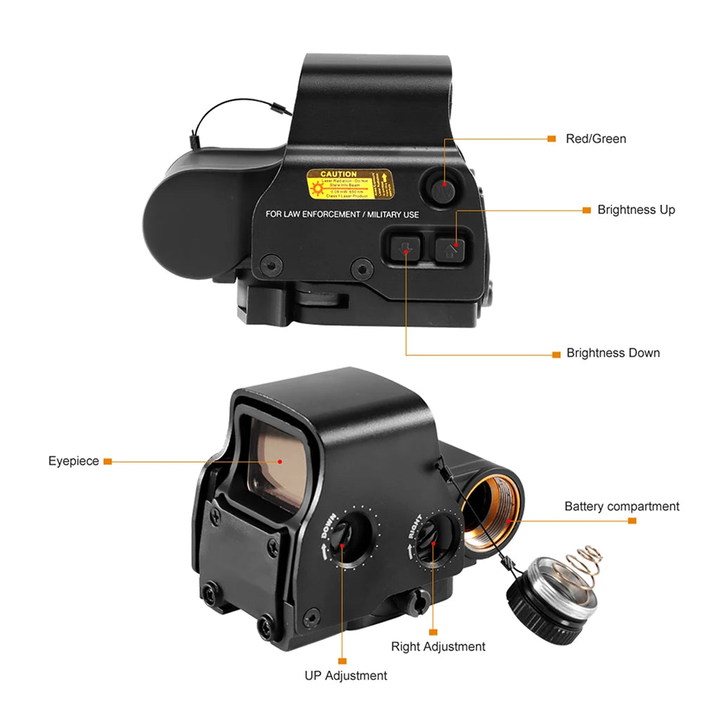 Bestsight Tactical Holographic Reflex Sight Scope For Hunting Rifles